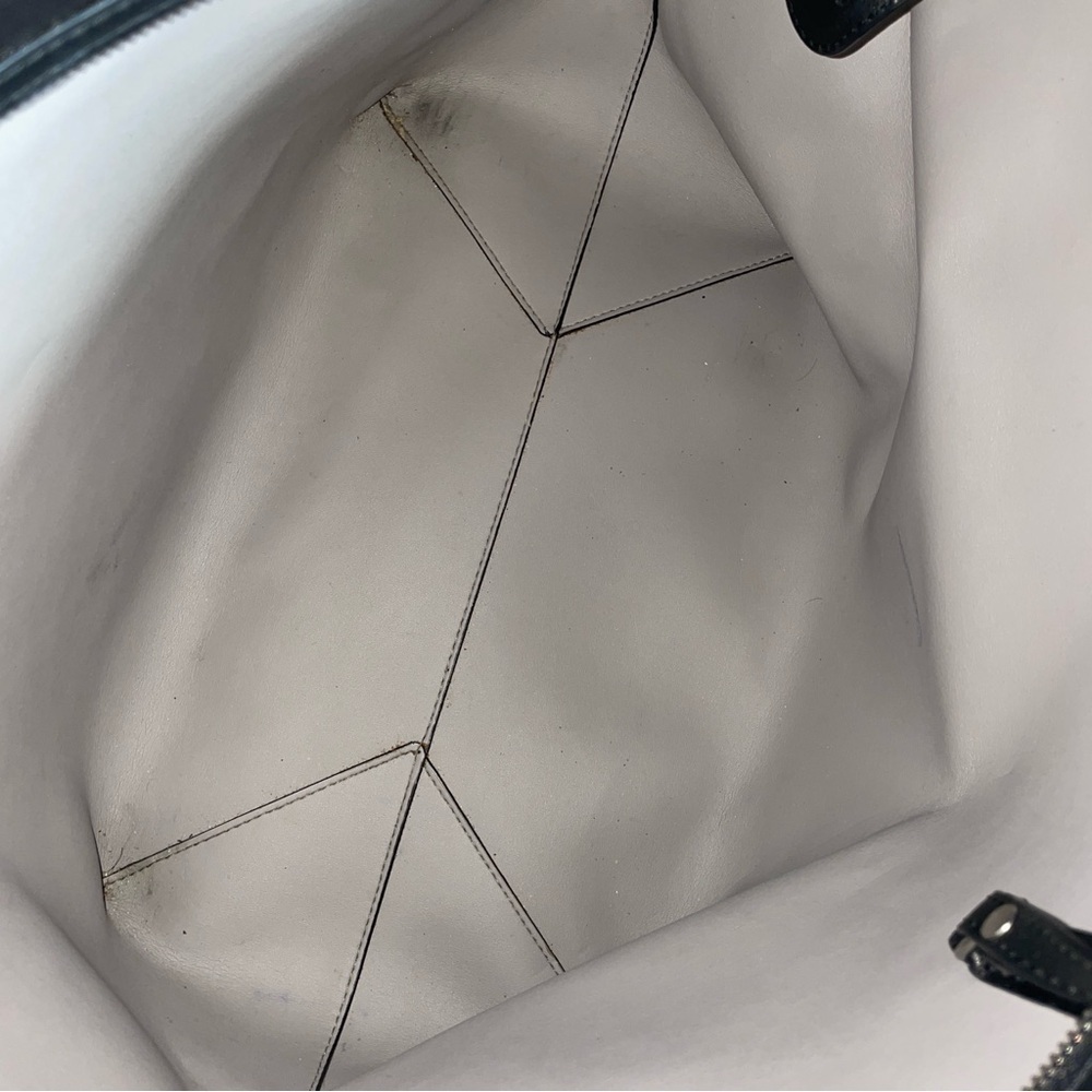 Michael Kors- Black Leather Tote Bag Everyday Work Casual Minimal With Wallet - Picture 9 of 13